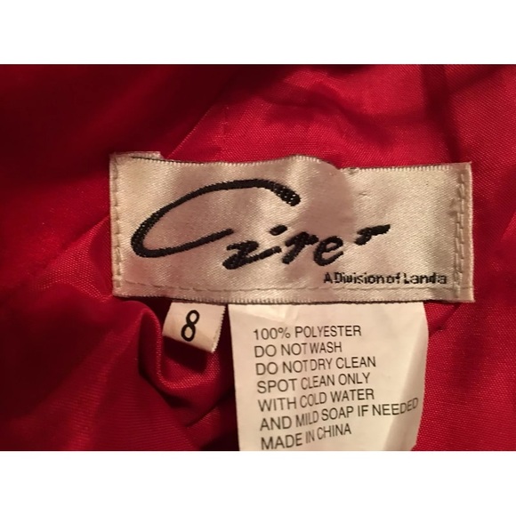 Cire Beautiful Sexy Long Red Formal Dress / Gown Size 8 - Picture 10 of 11